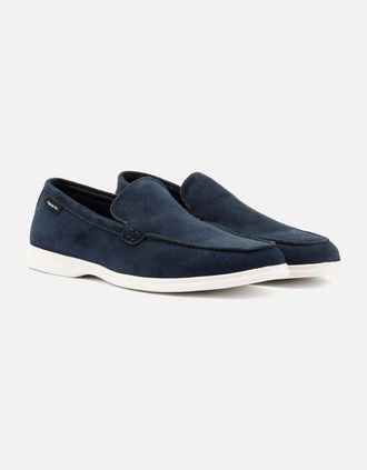 Ben Sherman Mens Ben Sherman Amarillo Suede Mens Navy Loafers - Size: 10