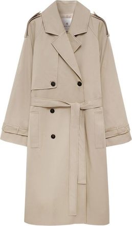 Anine Bing Maxi Double-breasted Trench
