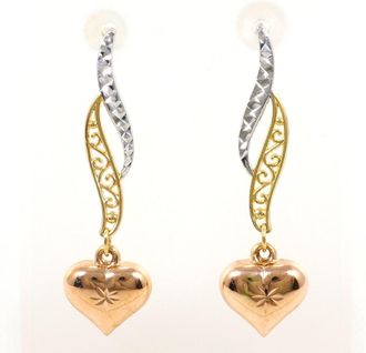 C&A Unbranded pink gold gold yellow gold pink gold (14K) gold (14K) yellow gold (14K) Drop Earrings (Pre-Owned)
