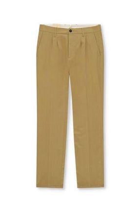 Fortela Sartorial Trousers with Orange Thread Stitching in Camel at Nordstrom, Size 34 X 33 Eu