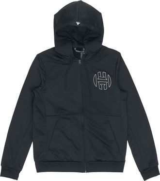 adidas Mens adidas Basketball Hooded Jacket Black DP5711