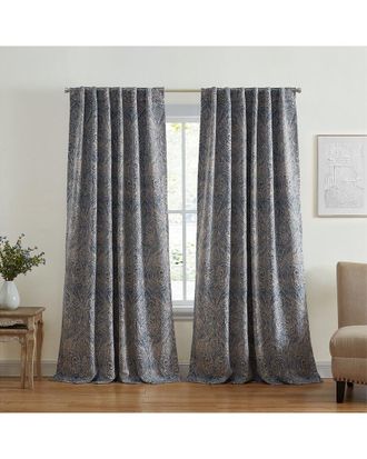 Elrene Vittoria Paisley Printed Blackout Curtain Panel