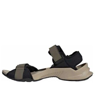 adidas Terrex Hydroterra Sandals Olive Strata Core Black Wonder Beige JQ2236