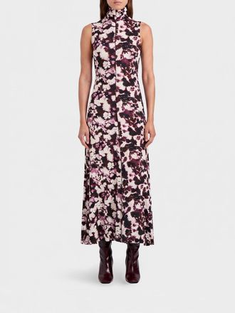 Proenza Schouler Abito midi in rayon stretch floreale