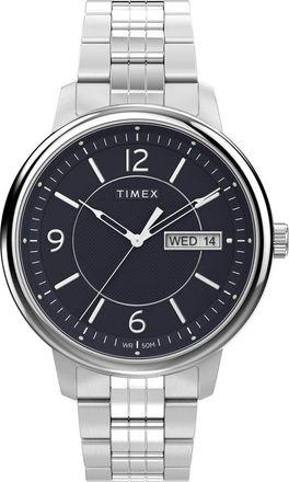 Timex Chicago Stainless Steel Bracelet Watch, 45mm in Black at Nordstrom