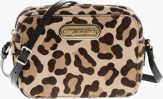 Dsquared2 Borsa a Tracolla in Cavallino a Fantasia Animalier Dsquared2