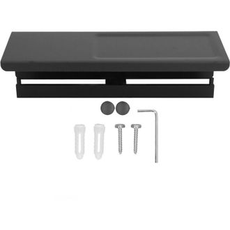 OEM Portarrollos De Papel Higi&eacute;nico De Pared, 2 Usos, Para Ba&ntilde;o De Hotel, Impermeable, Con Estante De Almacenamiento, Negro -crezuo