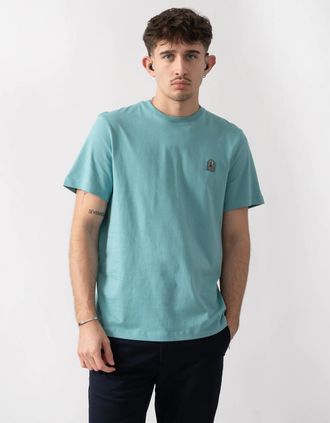 Parajumpers Mens Parajumpers Patch Mens T-Shirt - Aqua 522 - Blue - Size: 38