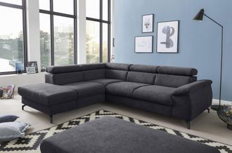 Cotta Ecksofa »Kitty L-Form, B: 249 cm« mit Kopfteilverstellung, optional Bettfunktion & Bettkasten