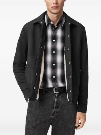 AllSaints Longhaul shirtjack met knopen - Zwart