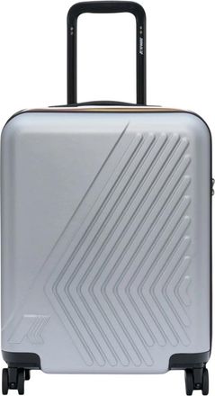 K-Way Eudoxie Logo Koffer - unisex - Handbagage koffer - Grijs - ONE Size - Polyester - Koffers