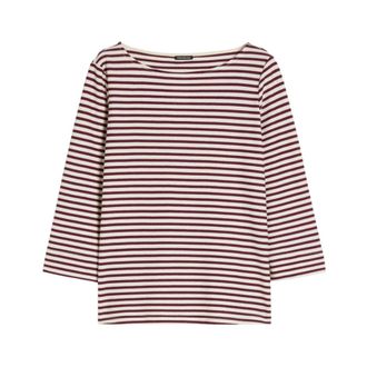 Pennyblack Long Sleeve Tops, female, Red, Size: XL Boat-neck T-shirt