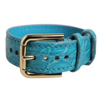 Dolce & Gabbana Dames, Accessoires, Blauw, Maat: ONE Size Leer