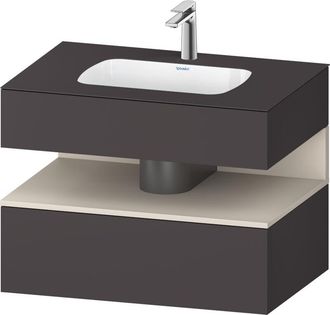 Duravit Qatego Lavabo Encastrado Con Base De Lavabo Consola, - Duravit
