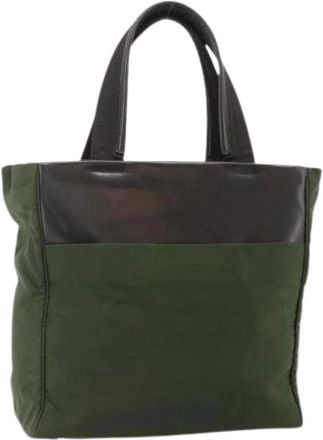 Prada Pre-owned Tote Bags, female, Green, Size: ONE SIZE Pre-owned Vintage Tote Bag