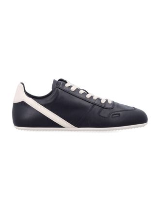Rick Owens Minimal Black White Accent Sneakers