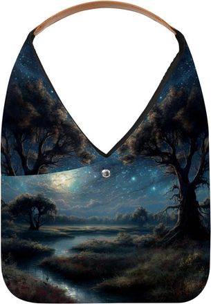 Generic Stars Nebula Reusable Lightweight Grocery Bags - Foldable Into Compact Pouch, Washable & Sturdy, Multipurpose for Shopping and Travel