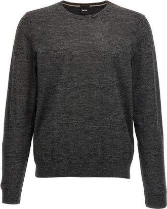 HUGO BOSS Leno-P Maglioni Grigio-Uomo