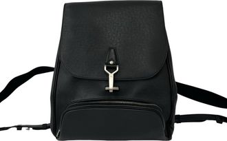 Louis Vuitton Black Leather Backpack (Pre-Owned)