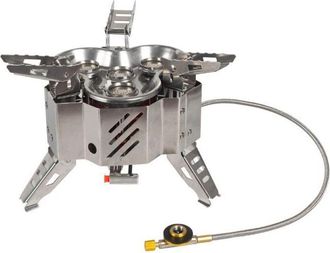 OEM Estufa De Gas Para Camping, 15800 W, 4 Quemadores, Plegable, Port&aacute;til, Con Encendido Piezoel&eacute;ctrico Para Cocinar Al Aire Libre, Barbacoas, Picnics, Se