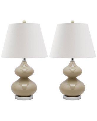 Safavieh Eva 24In Double Gourd Glass Lamp