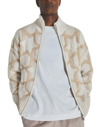 Reiss Morgan Cashmere-Blend Zip Cardigan