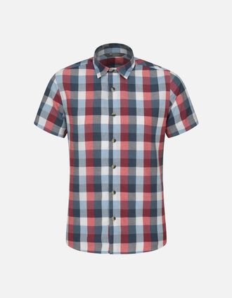 Mountain Warehouse Mens Mountain Warehouse Mens Weekender Shirt - Red - Size: Regular/36