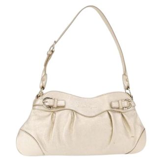 Ferragamo Pre-owned Shoulder Bag - Dames - Vintage Schoudertas - Geel - ONE Size - Leer - Vintage