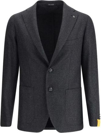 Tagliatore Pied-de-poule Print Blazer - Heren - Blazers - Grijs - M - Wol - Jassen