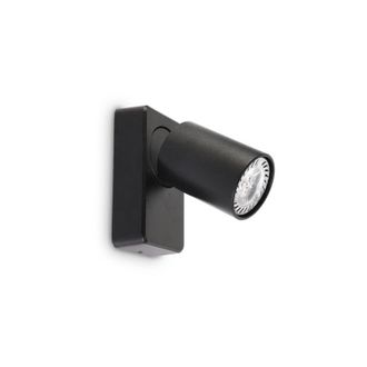 Ideal Lux Ideal Lux - Applique Moderna Rudy Metallo Nero 1 Luce 7W 3000K Luce Calda