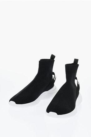 Dsquared2 Technical Fabric FLY Sock Sneakers with Contrasting Logo size 46