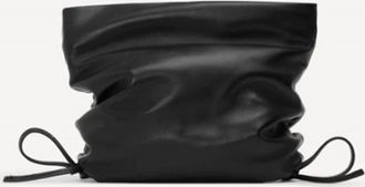 Studio Amelia Womens Ruched Clutch In Black
