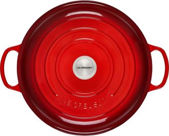 LE CREUSET Signature 5-Quart Enameled Cast Iron Braiser in Cerise at Nordstrom