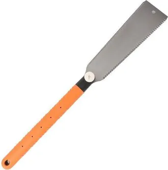 OEM Sierra De Mano Japonesa Ryoba De Doble Filo Con Hoja Reemplazable, Ideal Para Trabajos De Carpinter&iacute;a, Color Naranja