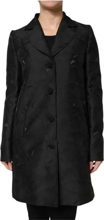 Dolce & Gabbana Abrigo Trench Negro - Coats - Mujer - Negro - L