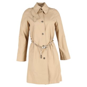 Michael Kors Michael Michael Kors Ketenriem Trenchcoat in Beiges Katoen
