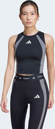 adidas Tanktop ADIDAS PERFORMANCE TF CB TK, Damen, Gr. XL, schwarz (schwarz, grau four), Obermaterial: 83% Polyester, 17% Elasthan, Rundhals, Tops Tanktop
