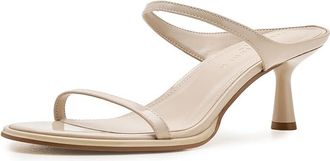 Marc Fisher Alonde Womens Sandals Taupe Patent Leather : 6.5 M