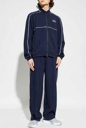 Emporio Armani Tracksuit Set: Sweatshirt And Trousers, Mens, Navy Blue