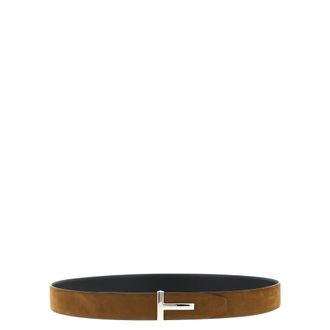 Tom Ford Belts, male, Brown, 115 CM, Adjustable Reversible Belt