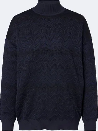Missoni Pullover zig zag a collo alto