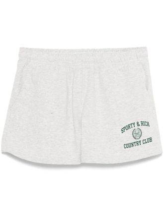 Sporty & Rich Varsity Crest shorts - Grey