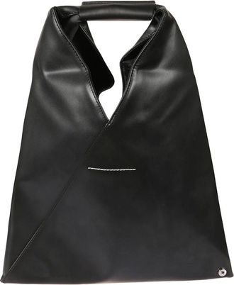 Maison Margiela Tassen, Dames, Zwart, ONE Size, Leer, Japanese Bag Classic Small