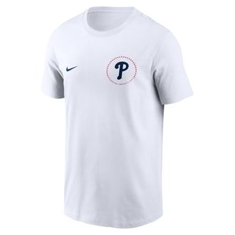 Nike Philadelphia Phillies USA 250 Nike Mens MLB T-Shirt in White | N19910AA8W-3B4