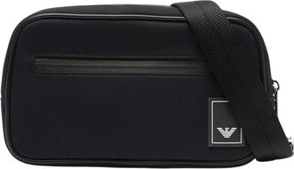 Emporio Armani Navy Blue Logo Small Crossbody Bag