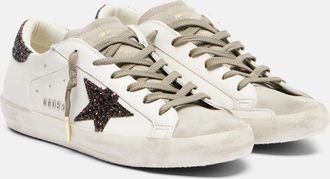 Golden Goose Super Star glitter leather sneakers