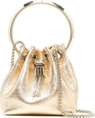 Jimmy Choo London Micro Bon Bon Metallic Nappa Bag