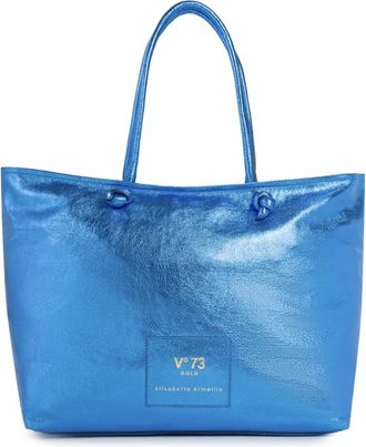V&deg; 73 Poppop Tote Bag - Dames - Shoppers - Blauw - ONE Size - Tassen
