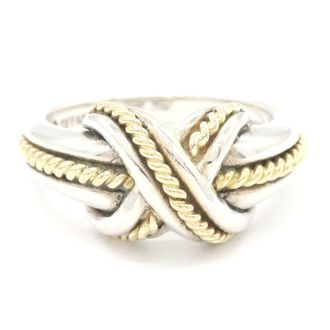 Tiffany & Co. Yellow Gold (18K) Sterling Silver 925 Band Ring (Pre-Owned)