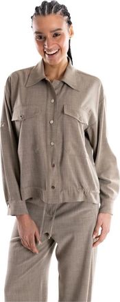 Marella Mujer, Blusas y Camisas, Beige, Talla: M